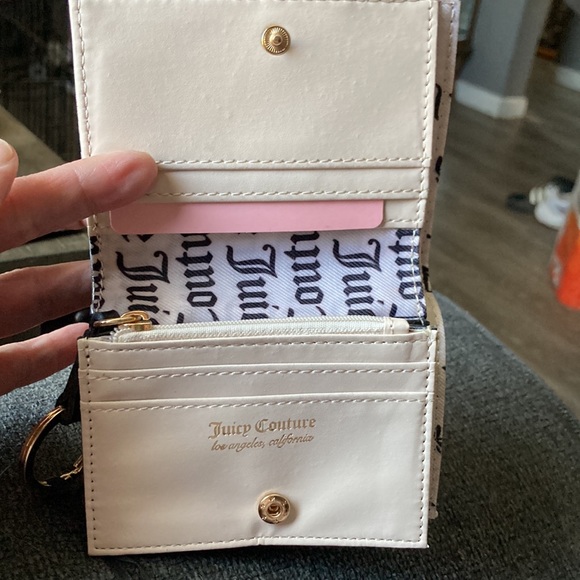 Juicy Couture Metallic Silver Shear Genius Small Structured Bifold. New with tag - Picture 5 of 11